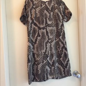 Olivacious snake print dress